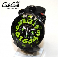 The new Italian Gaga watch , fashion Gaga quartz watch six-pin unisex big dial 48mm super 3D numbers hot gaga milano watches