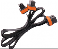 OBD OBD2 Connection Cable 1 To 2 with 2 flat noodles line extension cord 1M OBD OBDII Extension Cable