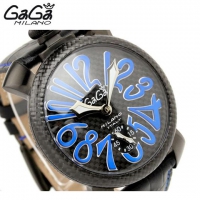 Luxury GAGA watch fashion watches large dial mechanical manual watch GaGa Milano Manual 48mm PVD Men Watch