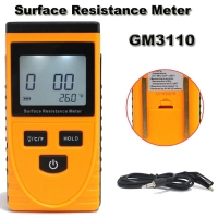 Benetech GM3110 Portable LCD Surface Resistance Meter Earth Resistance Meter with Data Holding Function GM3110 Surface Resistivity Meter Measuring range of resistance 103-1012Ω
