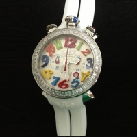 GAGA Milano watch Luxury gaga milano diamond watch big dial gaga watch natural rubber watchband quartz watch