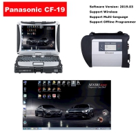 Mercedes Benz C4 MB Star SD Connect C4 Multiplexer With Panasonic CF-19 4G I5 Laptop installed V2019.09 Benz Das Xentry Software
