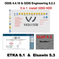 ODIS 4.4.10 Download Software 5 in 1 VAG Audi VW ODIS 4.4.10 Crack Software With ODIS Engineering 8.2.3 Download, ETKA 8.1, Elsawin 5.3 Built in 320GB HDD