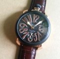 luxury Gaga watch Manual mechanical watch large dial gaga popular watch cowhide watchband