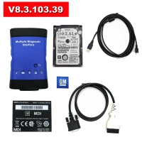 Wifi GM MDI Scan Wireless GM MDI Multiple Diagnostic Interface With V8.3.103.39 GM MDI GDS2 Tech2 Win Software Installed in HDD No Need Activation
