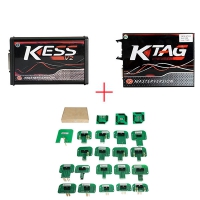 Kess 5.017 EU Version + Red PCB Ktag 7.020 EU Clone + BDM Probe Adapters Full Set
