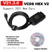 VCDS V2 21.3 Ross Tech VCDS Hex-V2 Enthusiast K + CAN USB Interface Unlimited Diagnose Interface With V21.3.0 VCDS V2 Download Software With Full license