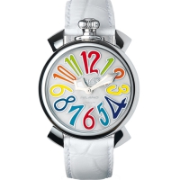 GaGa Milano Manuale 40MM 5020.1 Ladies Wrist Watch Leather Strap Fashion Gaga Watch Colorful Number