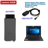 VCDS HEX-V2 Ross Tech V21.9 Unlimited Can USB + Super VAS 5054a Bluetoth with V7.2.1 ODIS Download Software Well Installed On Lenovo X220 Laptop Ready To Use